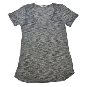 Lululemon Heather Gray V Neck T Shirt